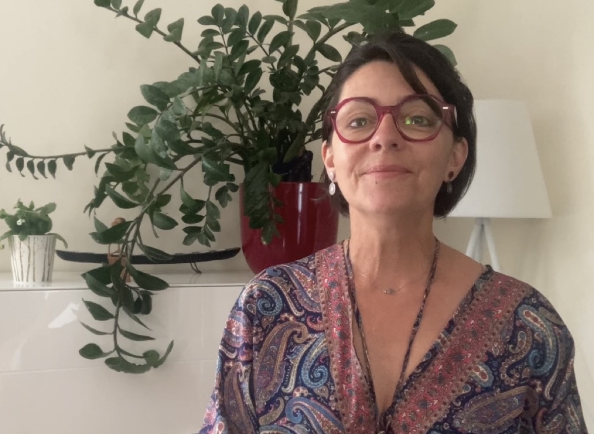 Cathia Rodor lors d'un accompagnement